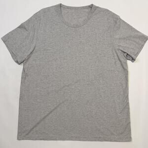 Lululemon Shirt Mens XL Gray Short Sleeve Crewneck Athletic Training Performance